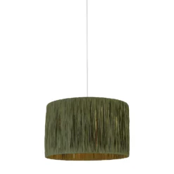 Raffia Easy Fit 35cm Shade - Sage -Home Lighting 13445404 1074956834765747