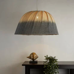 House Beautiful Ibiza Bamboo Shade - Blue Ombre -Home Lighting 13445405 1465042049115482