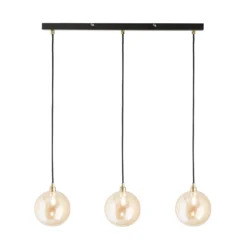 Shoreditch Three Light Diner Bar Light - Champagne & Brass 7 Shoreditch Three Light Diner Bar Light - Champagne & Brass -Home Lighting 13453786 1434915324395369