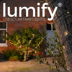 Lumify USB Solar Fairy Lights - Warm White 300 LED's 5 Lumify USB Solar Fairy Lights - Warm White 300 LED's -Home Lighting 13489394 8794978615949946