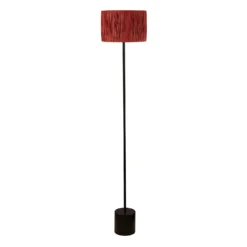 Raffia Floor Lamp - Pink & Black -Home Lighting 13525817 2184956834941127