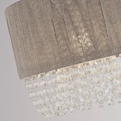 Bellano Easy Fit Lamp Shade - Grey -Home Lighting 13525825 4884976242179417