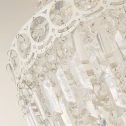 Vivienne Easy Fit Lamp Shade - White -Home Lighting 13525835 5094972641071205