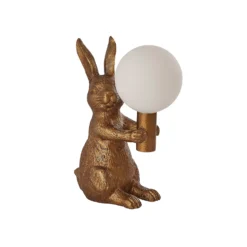 Rabbit Table Lamp - Gold & Glass -Home Lighting 13528281 1454956834744003