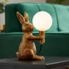 Rabbit Table Lamp - Gold & Glass -Home Lighting 13528281 2005009393262033