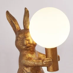 Rabbit Table Lamp - Gold & Glass -Home Lighting 13528281 9214956834768027