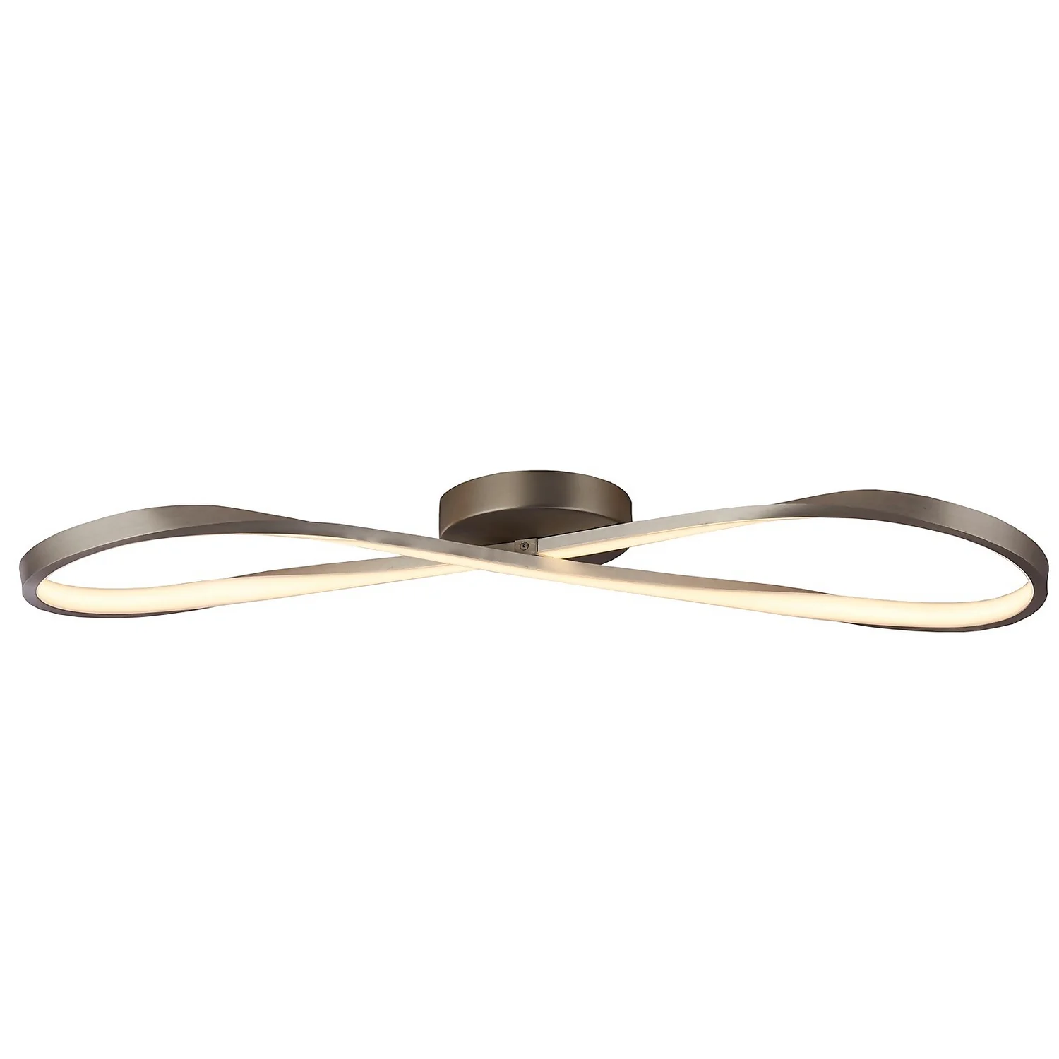 Austin LED Flush Ceiling Light - Satin Nickel 4 Austin LED Flush Ceiling Light - Satin Nickel - Image 2
