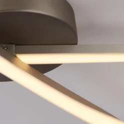 Austin LED Flush Ceiling Light - Satin Nickel 10 Austin LED Flush Ceiling Light - Satin Nickel -Home Lighting 13528462 9994976242665492