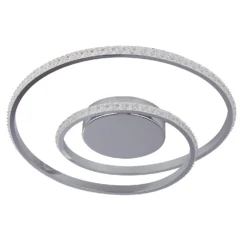 Sasha LED Flush Ceiling Light - Chrome & Crystal 9 Sasha LED Flush Ceiling Light - Chrome & Crystal -Home Lighting 13528471 1324975452917316