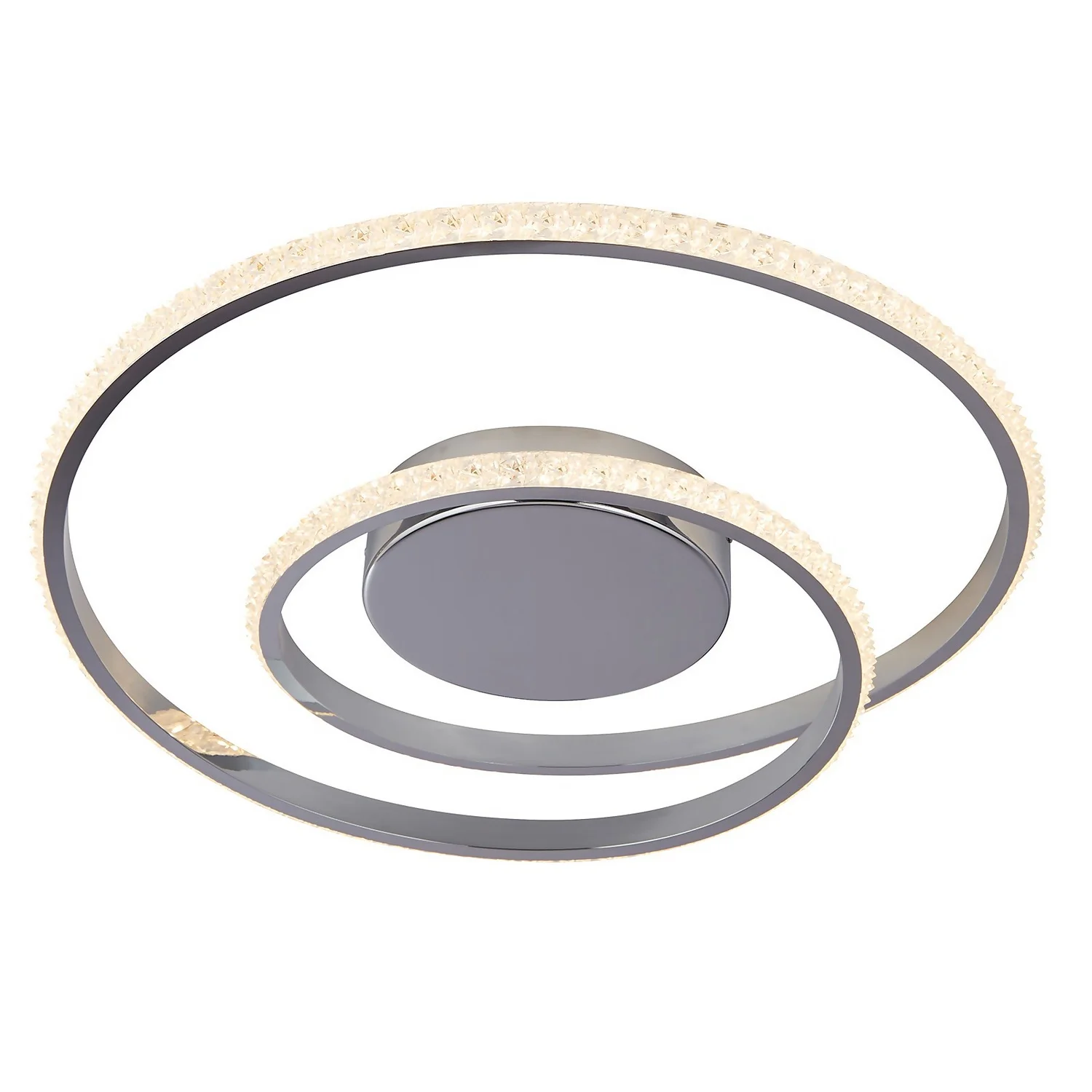 Sasha LED Flush Ceiling Light - Chrome & Crystal 4 Sasha LED Flush Ceiling Light - Chrome & Crystal - Image 2