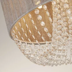 Bellano 5 Light Flush Ceiling Light - Grey -Home Lighting 13528472 3614976728592895