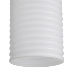 Katya Ribbed Glass Easy Fit Shade - White -Home Lighting 13529605 2134945395669459