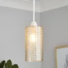 Katya Glass Easy Fit Shade - Champagne -Home Lighting 13529606 9664945396236414