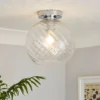 Amy Glass Flush Ceiling Light -Home Lighting 13529618 1184945395733251