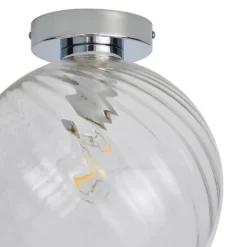 Amy Glass Flush Ceiling Light -Home Lighting 13529618 6534945395911097
