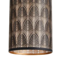 Shea Glass Easy Fit Shade - Black -Home Lighting 13529621 1274945395691677