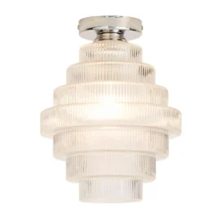 Monet Tiered Glass Flush Ceiling Light -Home Lighting 13529628 1184945395786843