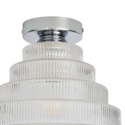 Monet Tiered Glass Flush Ceiling Light -Home Lighting 13529628 9474945395909987