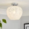 Fletcher Glass Flush Ceiling Light -Home Lighting 13529630 1844945396459620