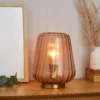 Adore Glass Table Lamp - Amber -Home Lighting 13529635 9894945396177632