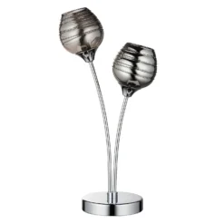 Marple Table Lamp - Chrome & Smoke -Home Lighting 13645373 7704956789274884