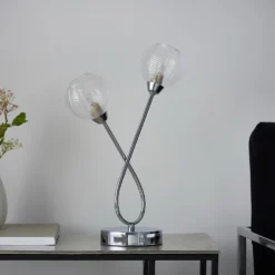 Tatton Table Lamp - Chrome -Home Lighting 13645377 1524942855336386