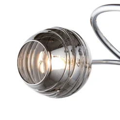 Marple 5 Light Semi Flush Ceiling Light - Chrome & Smoke -Home Lighting 13645384 9064956789727140