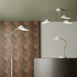 Laila Table Lamp - Stone -Home Lighting 13661906 5025009396743587