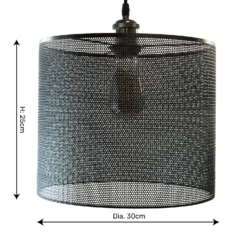 Amina Easy Fit Shade - Black -Home Lighting 13695772 1684959108973344