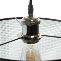 Amina Easy Fit Shade - Black -Home Lighting 13695772 8094959108672018