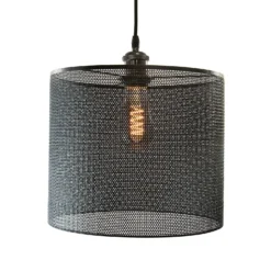 Amina Easy Fit Shade - Black -Home Lighting 13695772 9394959108478662