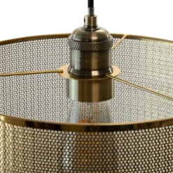 Amina Easy Fit Shade - Brass -Home Lighting 13695774 1604959109240182