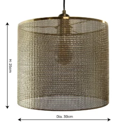 Amina Easy Fit Shade - Brass -Home Lighting 13695774 2144959109373373