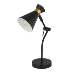 Balham Table Lamp - Black & Brass -Home Lighting 13699652 1434976242823178