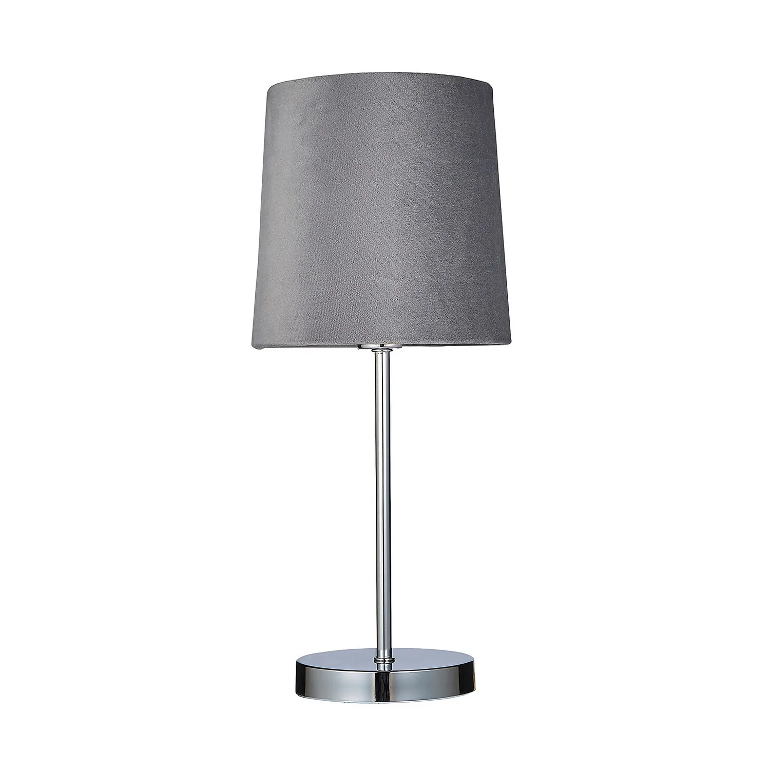 Paris Velvet Table Lamp - Grey 5 Paris Velvet Table Lamp - Grey - Image 3