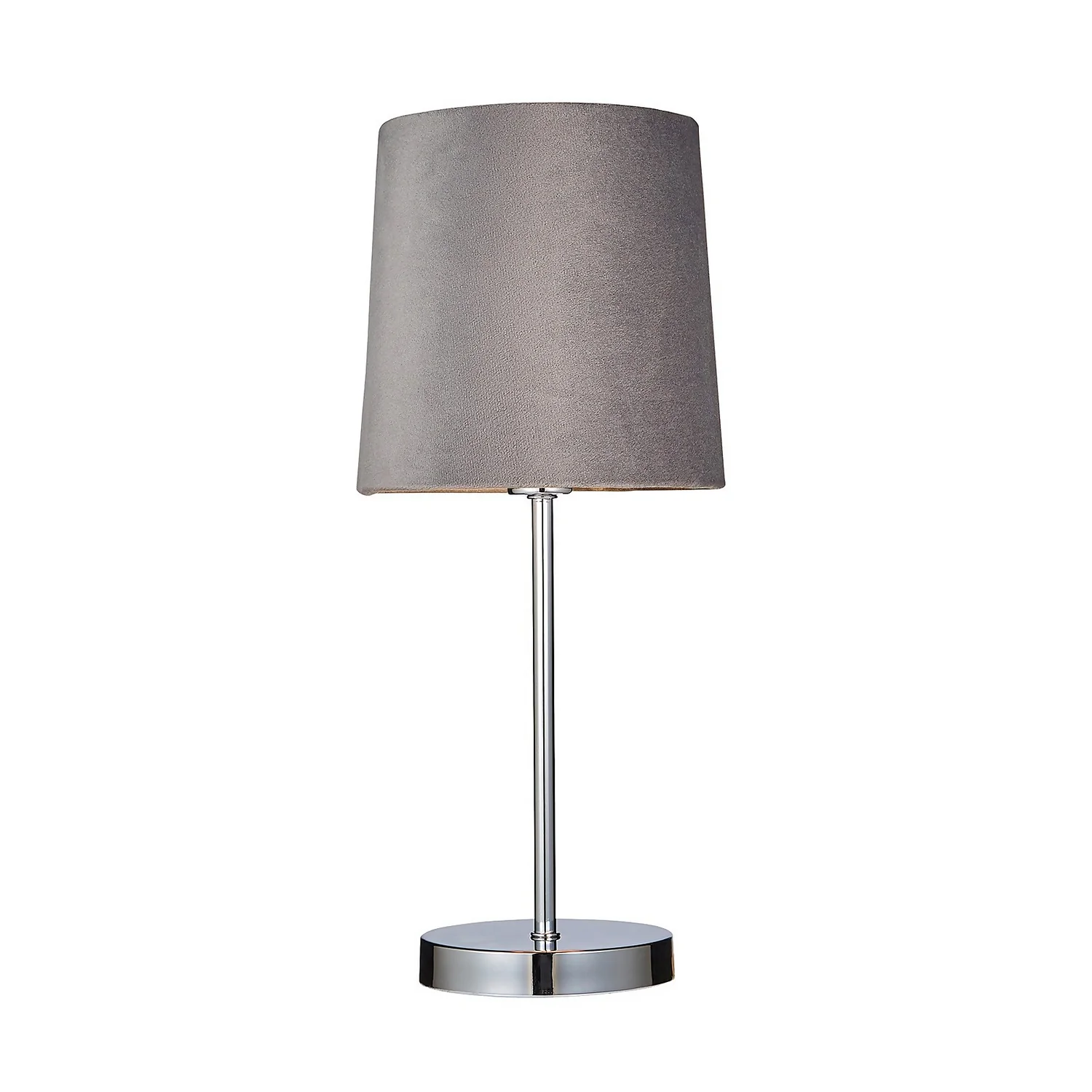 Paris Velvet Table Lamp - Grey 4 Paris Velvet Table Lamp - Grey - Image 2