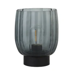 Olivia Battery Powered Table Lamp - Smoke -Home Lighting 13764008 8964980120065904