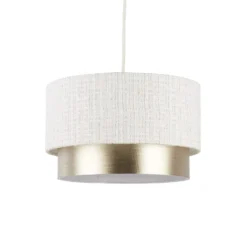 Amelie Two Tier Easy-Fit Light Shade - Champagne -Home Lighting 13764010 9094984012379349