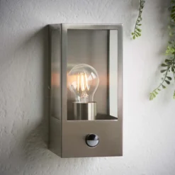Oxford PIR Outdoor Wall Light - Stainless Steel