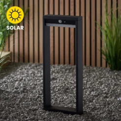 Dannah 50cm Photocell & PIR Solar Outdoor Floor Light - Black 13 Dannah 50cm Photocell & PIR Solar Outdoor Floor Light - Black -Home Lighting 13794248 1854957105631463
