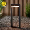 Dannah 50cm Photocell & PIR Solar Outdoor Floor Light - Black -Home Lighting 13794248 4854957105368759