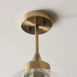 Addington Semi Flush Light - Brass -Home Lighting 13794259 1204957104426396