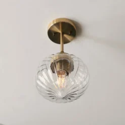 Addington Semi Flush Light - Brass -Home Lighting 13794259 1334957104290739
