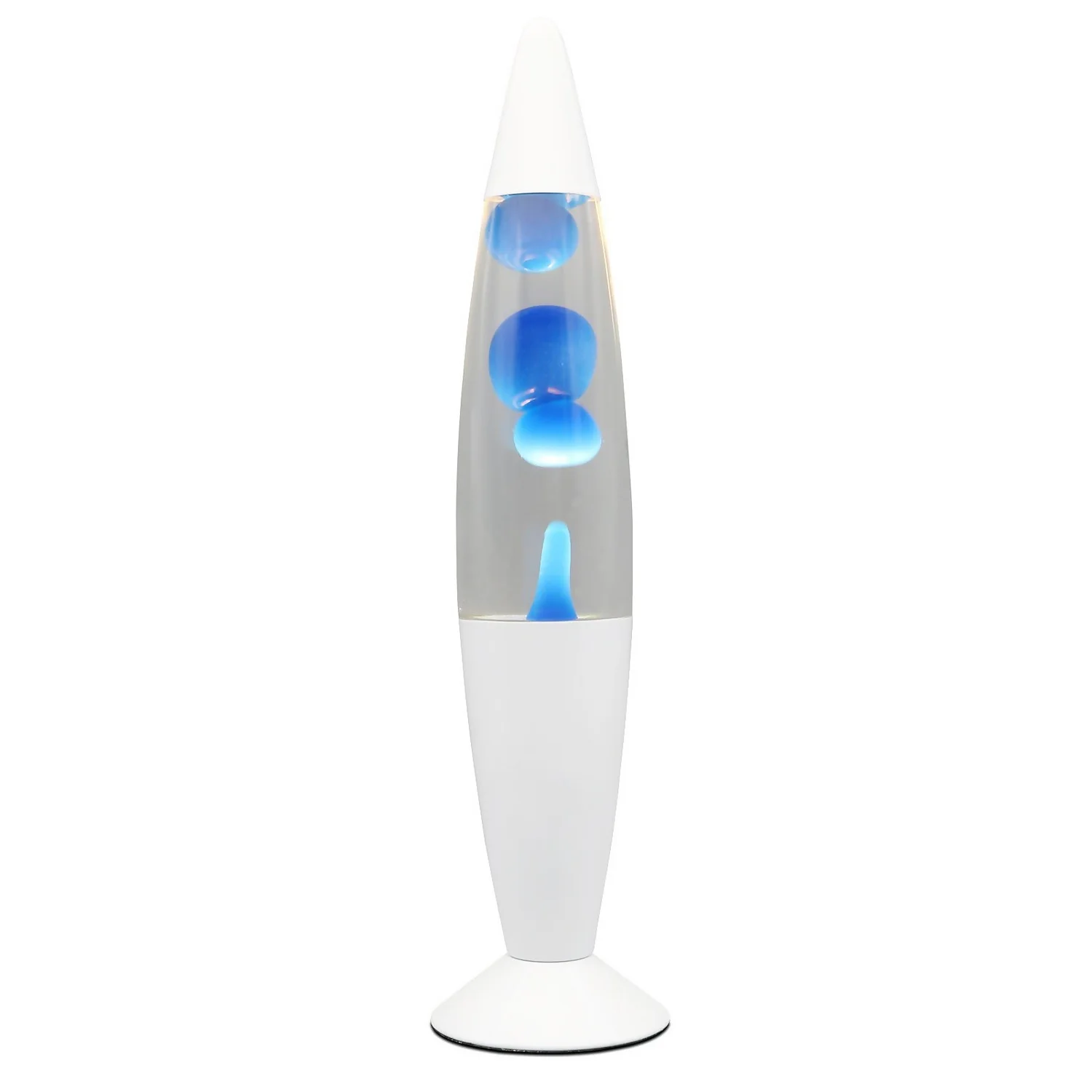 White & Blue Classic Lava Lamp 4 White & Blue Classic Lava Lamp - Image 2