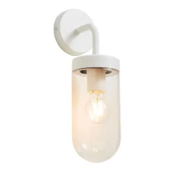 Kew Curved Arm E27 Outdoor Wall Light - Ivory -Home Lighting 13924366 1994980108385626