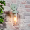 Kew Curved Arm E27 Outdoor Wall Light - Mint -Home Lighting 13924367 1645005578592944