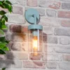 Kew Curved Arm E27 Outdoor Wall Light - Pale Blue 1 Kew Curved Arm E27 Outdoor Wall Light - Pale Blue -Home Lighting 13924368 1405005578593208