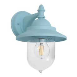 Leek Mini Fisherman's Outdoor Lantern - Pale Blue -Home Lighting 13924373 1244980108021768