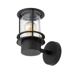 Leonis Miners Style Outdoor Wall Lantern - Black -Home Lighting 13924374 1374980108047556