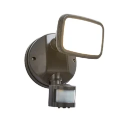 Lynn LED Outdoor Floodlight With PIR Sensor (IP65) - Dark Grey -Home Lighting 13924380 2944980108679062
